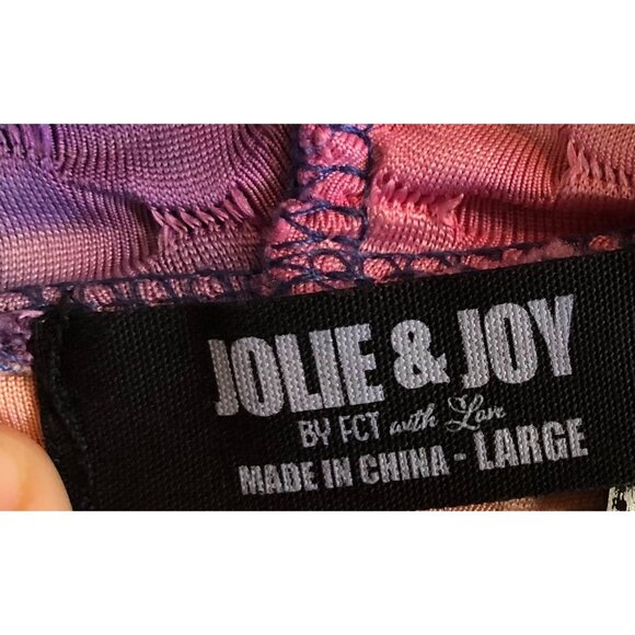 Jolie & Joy Girls Youth Large Colorful Cropped Full Zip Hoodie Jacket Tie Dye - Picture 9 of 11